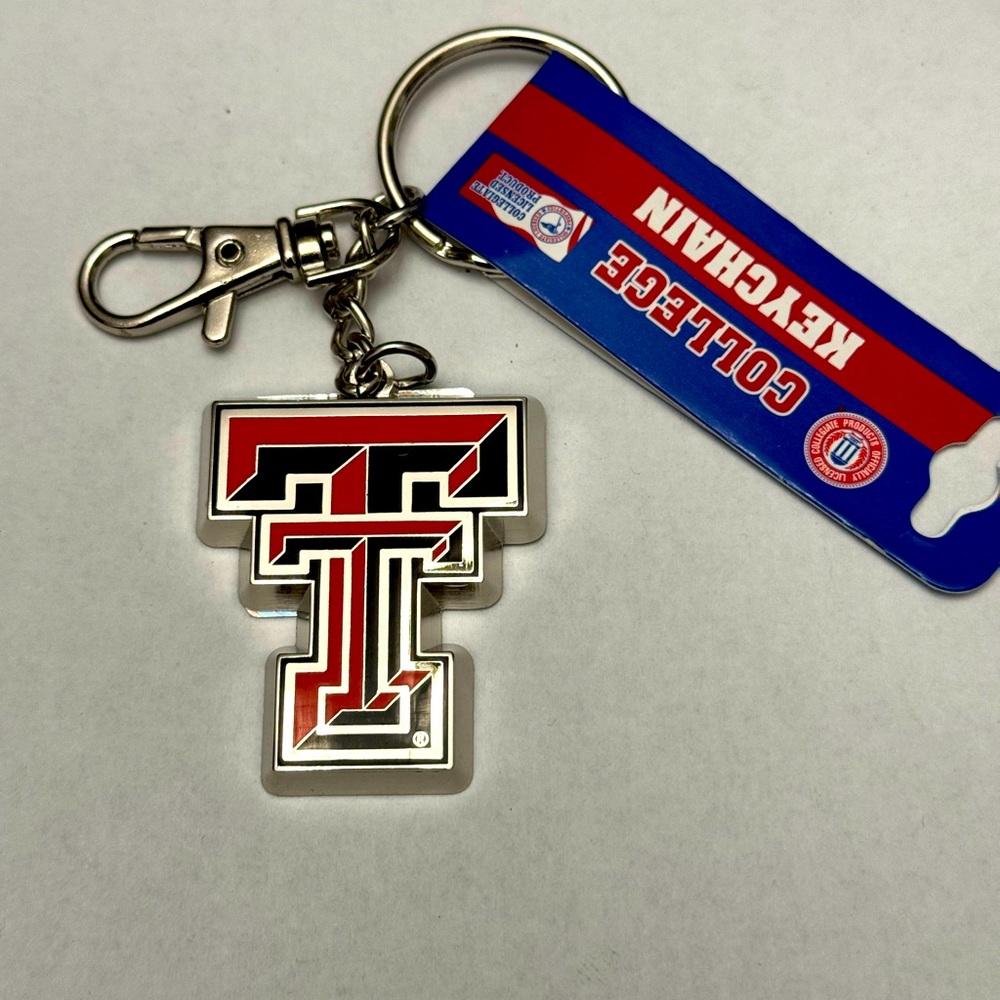 Texas Tech Red Raiders Heavyweight Metal Keychain Keyrings